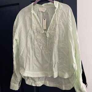 Anthropologie Embroidered Blouse